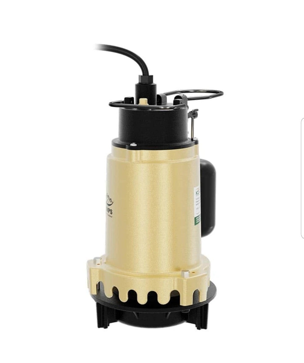 PRO 3/4 HP Heavy-Duty Cast Iron Sump Pump w/Snap Action Switch