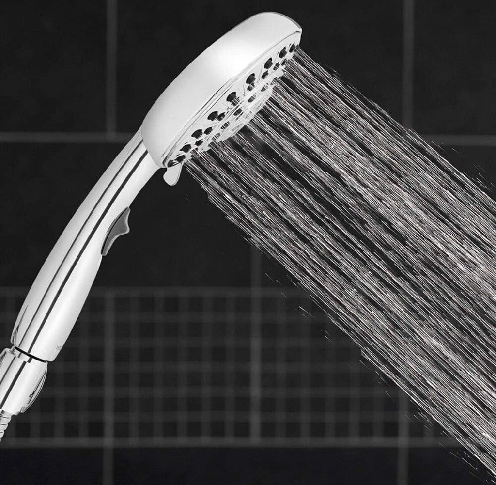 Waterpik 6-Spray 4.8 in. Wall Mount Handheld Adjustable Shower Head. Chrome..