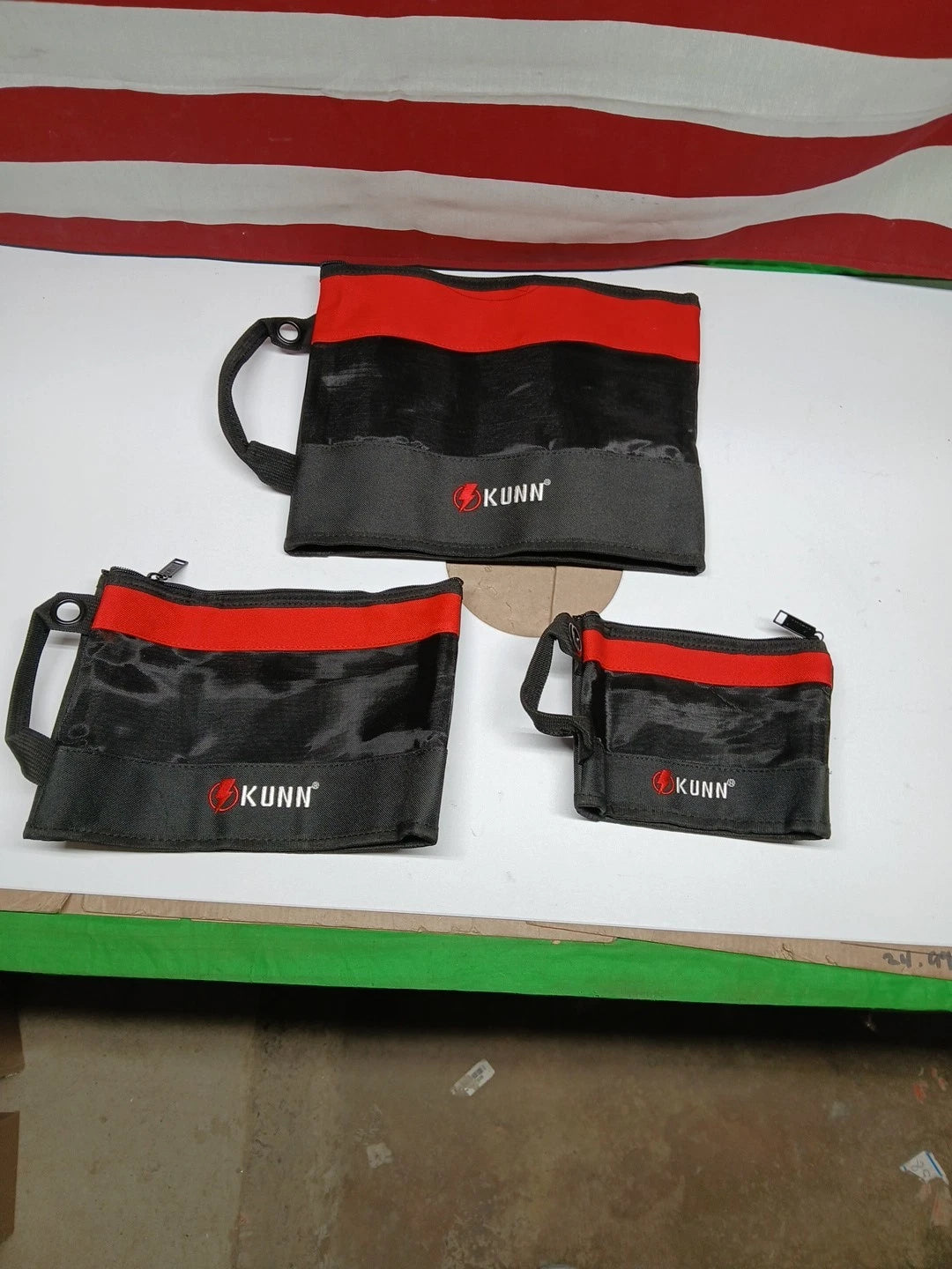 Tool Bag Zipper Pouch 3 Pack - Heavy Duty Utility Tool Storage Organizer.