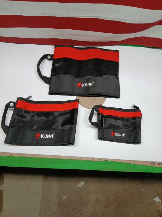 Tool Bag Zipper Pouch 3 Pack - Heavy Duty Utility Tool Storage Organizer.