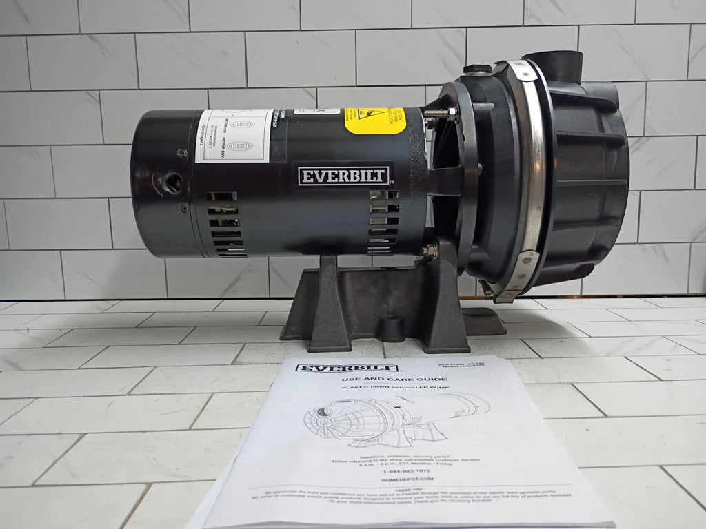 Everbilt HDLS15P, Lawn Irrigation Pump Plastic 1-1/2HP 52-GPM NEW OPEN BOX