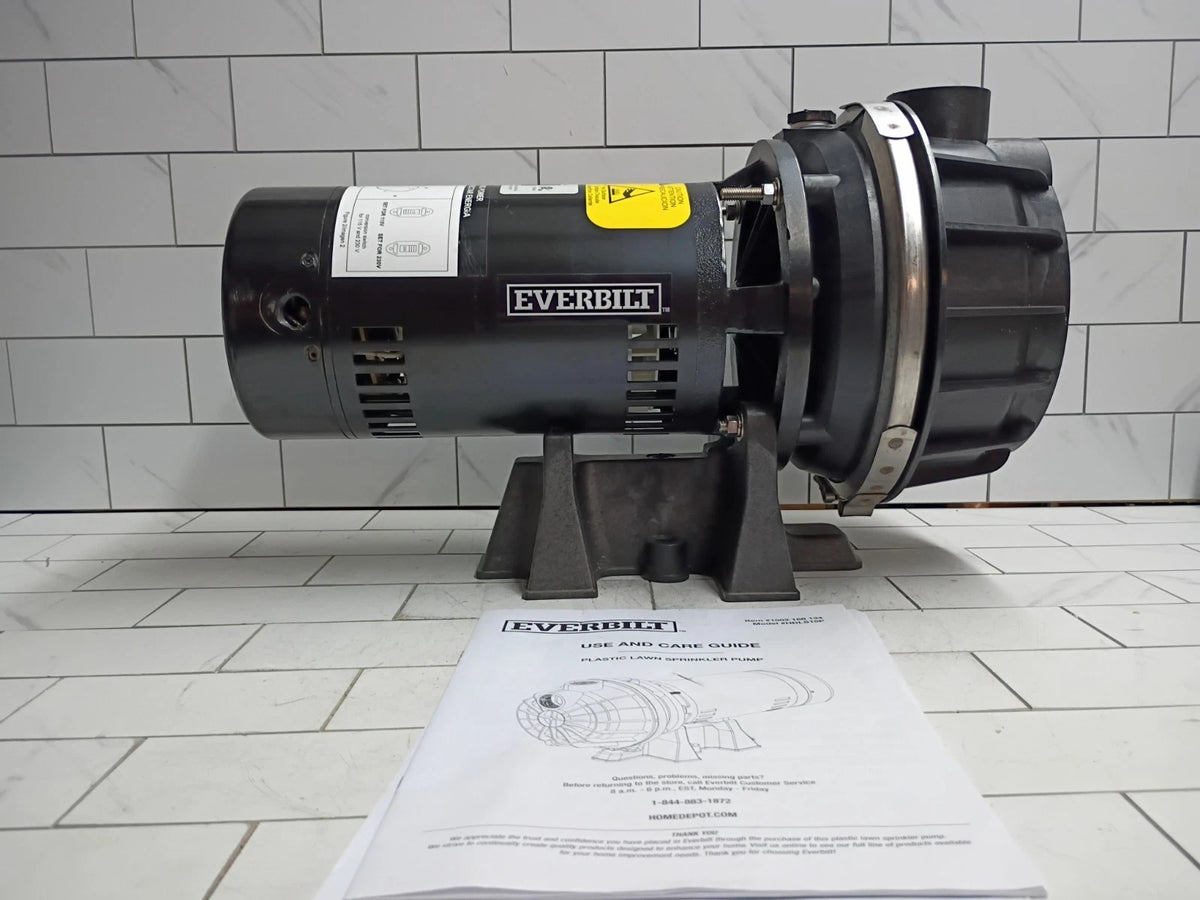 Everbilt HDLS15P, Lawn Irrigation Pump Plastic 1-1/2HP 52-GPM NEW OPEN BOX