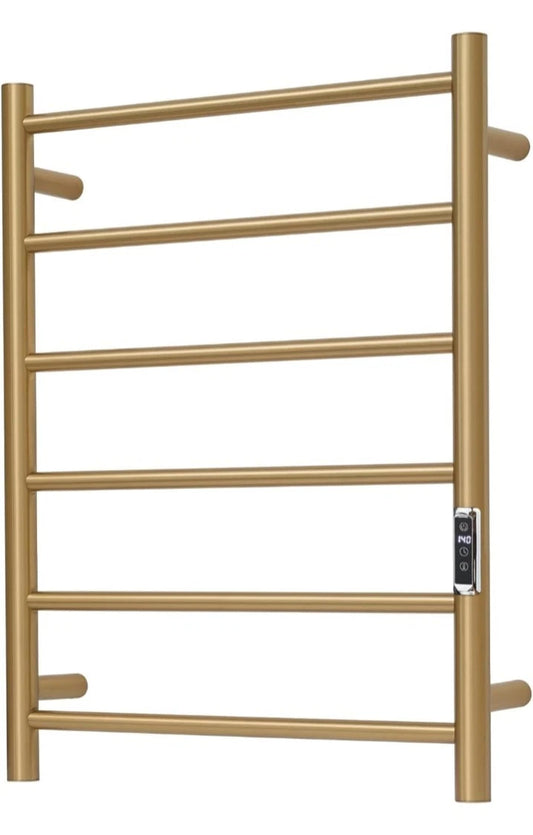Heated Towel Racks Brushed Gold Wall Mounted Electric Towel Warmer Racks OB