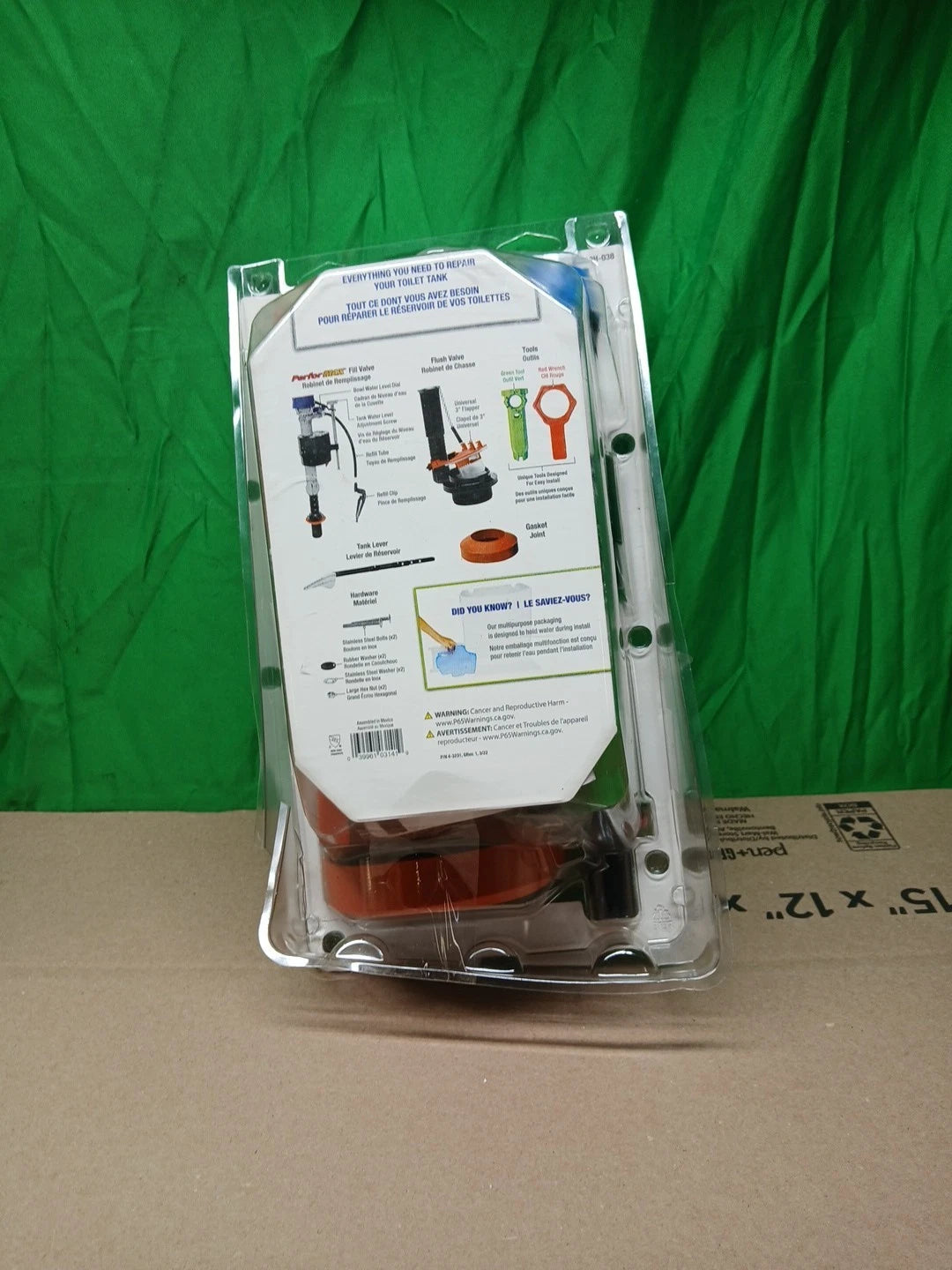 Fluidmaster Everything Toilet Repair Kit MultiColor 3 K-400H-038-T4.