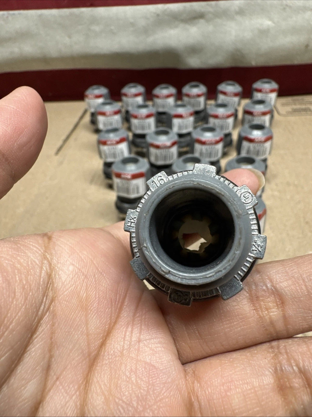 Lot Of 20 Halex 1/2 in. ACC Non-Metallic Strain Relief Cord Connector