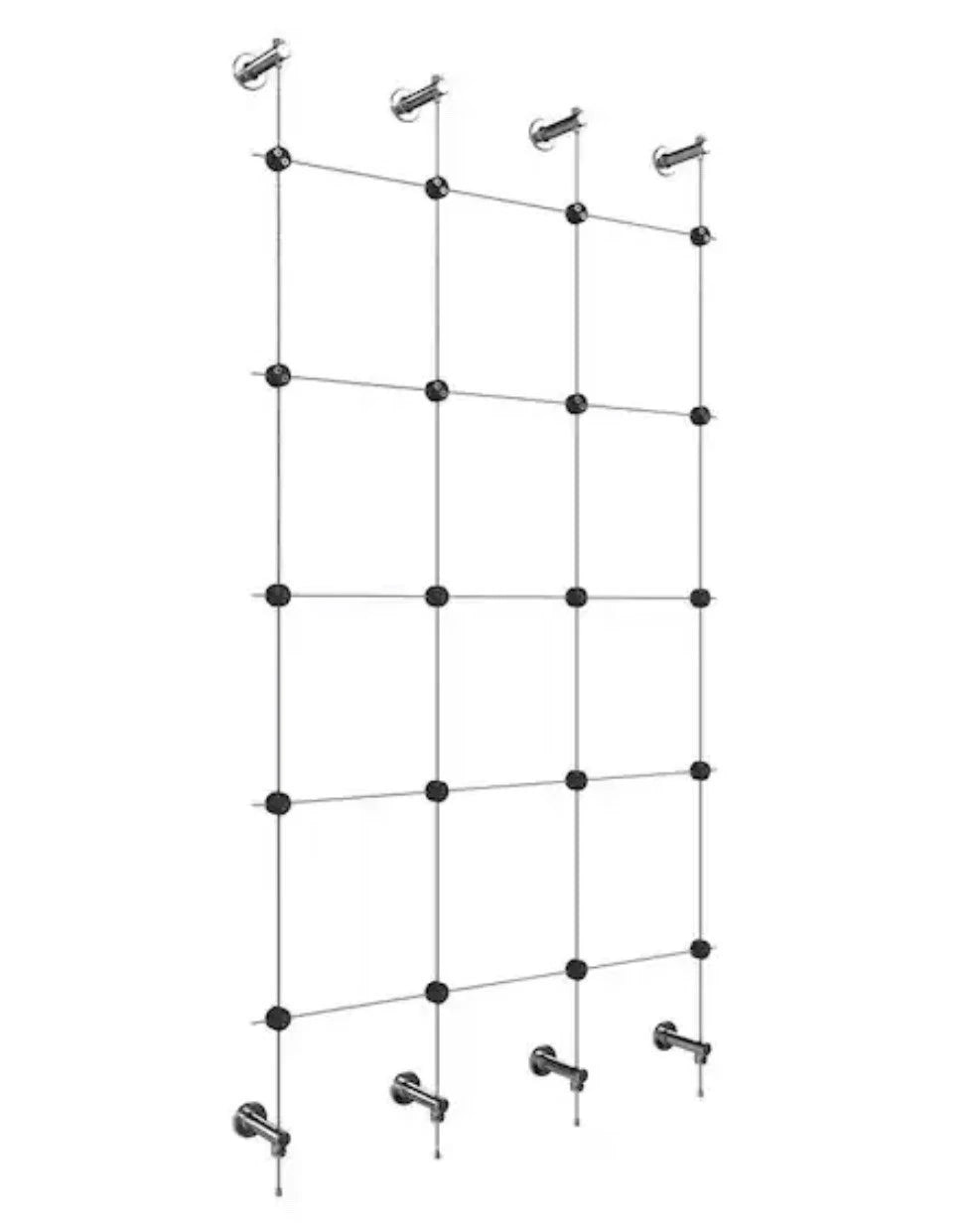 Jakob Rope System GreenKit-4 80 in. x 38 in. Stainless Steel Wall Mount Trellis