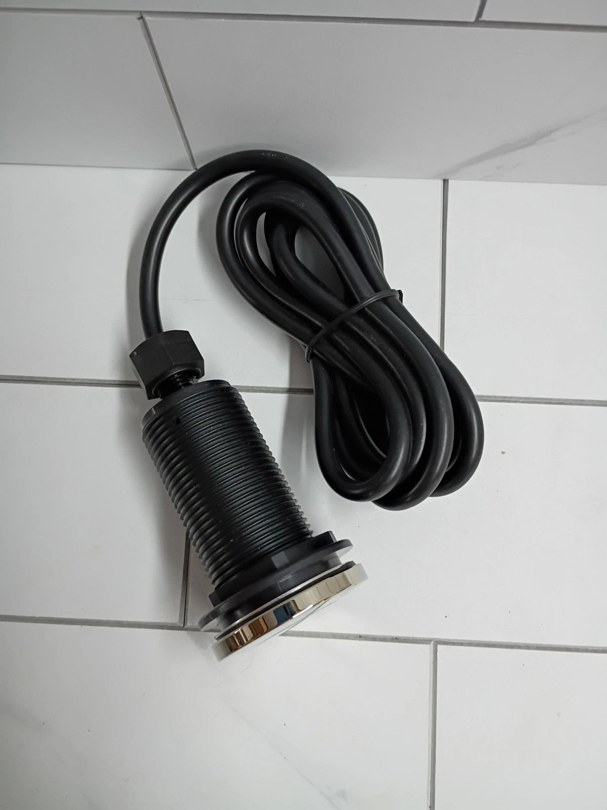 Kohler Sink Top Garbage Disposal Button 3.6" Long with 5' Air Hose Chrome switch