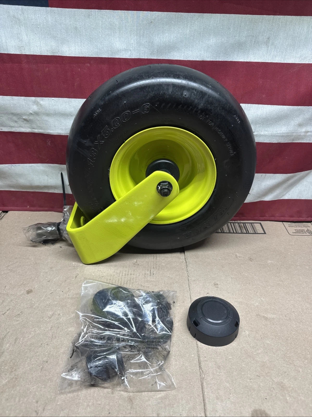 Front Wheel & Caster Fork With Bearings+seal for Ryobi Z54Li 80v Zero Turn Mower