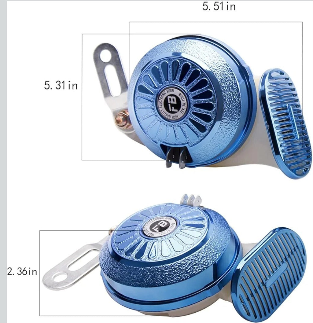 FARBIN Car Horns Super Loud Variable Sound Horn 3 Sound Train Horns 130db...