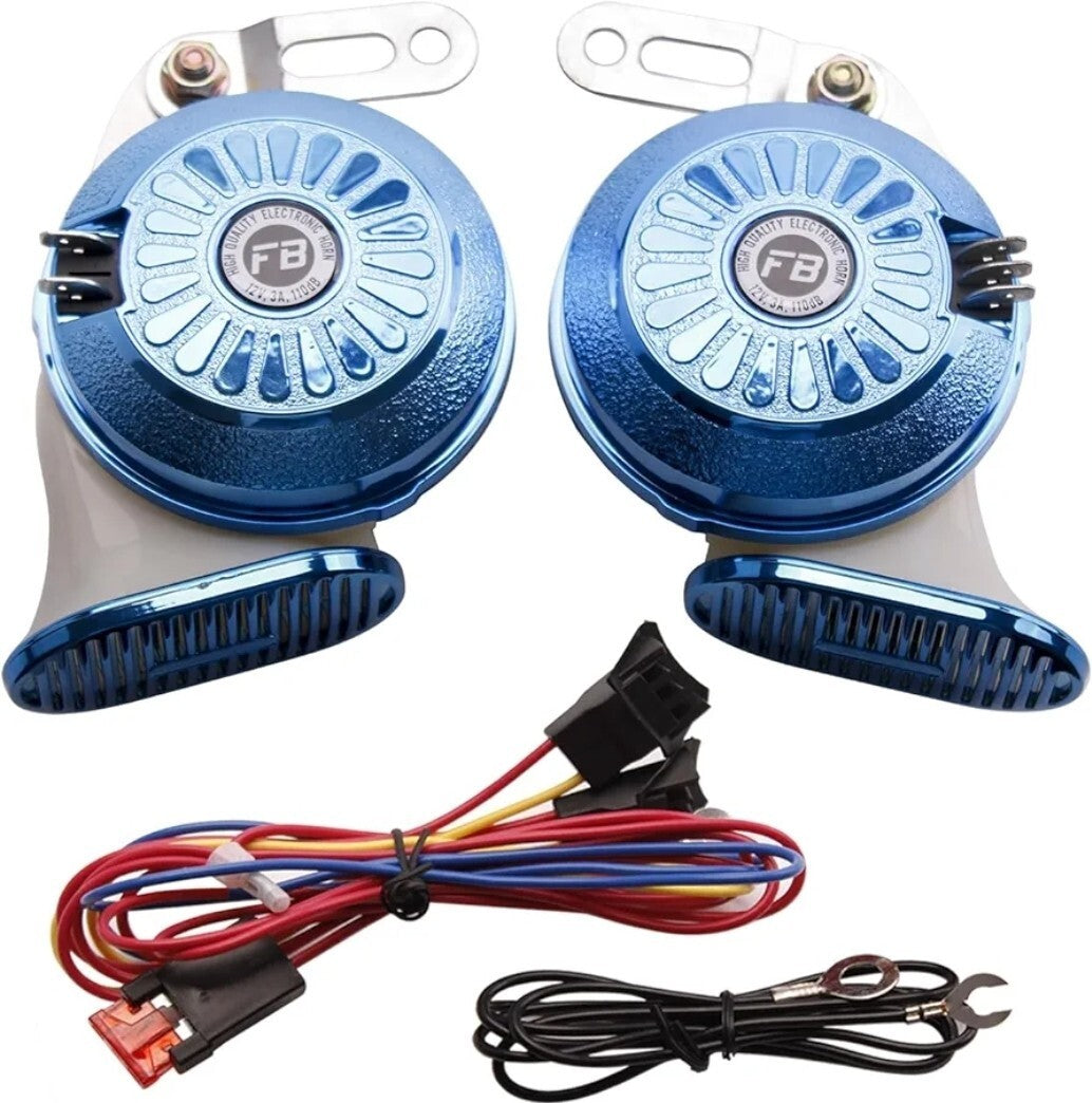 FARBIN Car Horns Super Loud Variable Sound Horn 3 Sound Train Horns 130db...