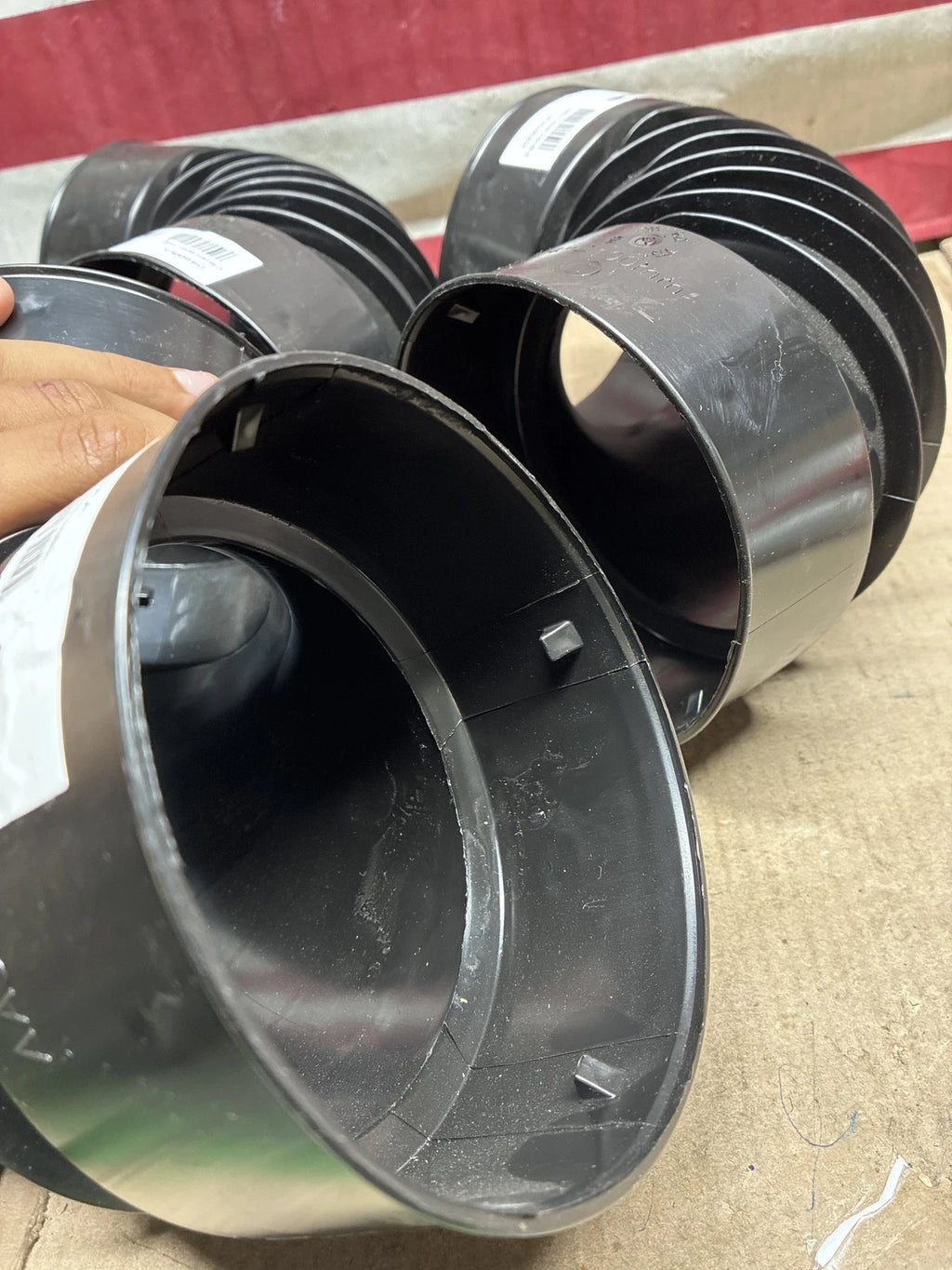 5-PK ADS 0490AA Black Polyethylene Underground Rated 90 Deg. Elbow 4x4