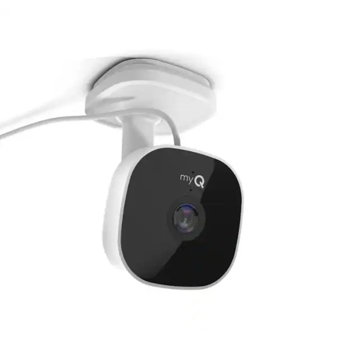 myQ - Smart Garage Security Camera - HD 1080p - Indoor Wi-Fi - White NEW