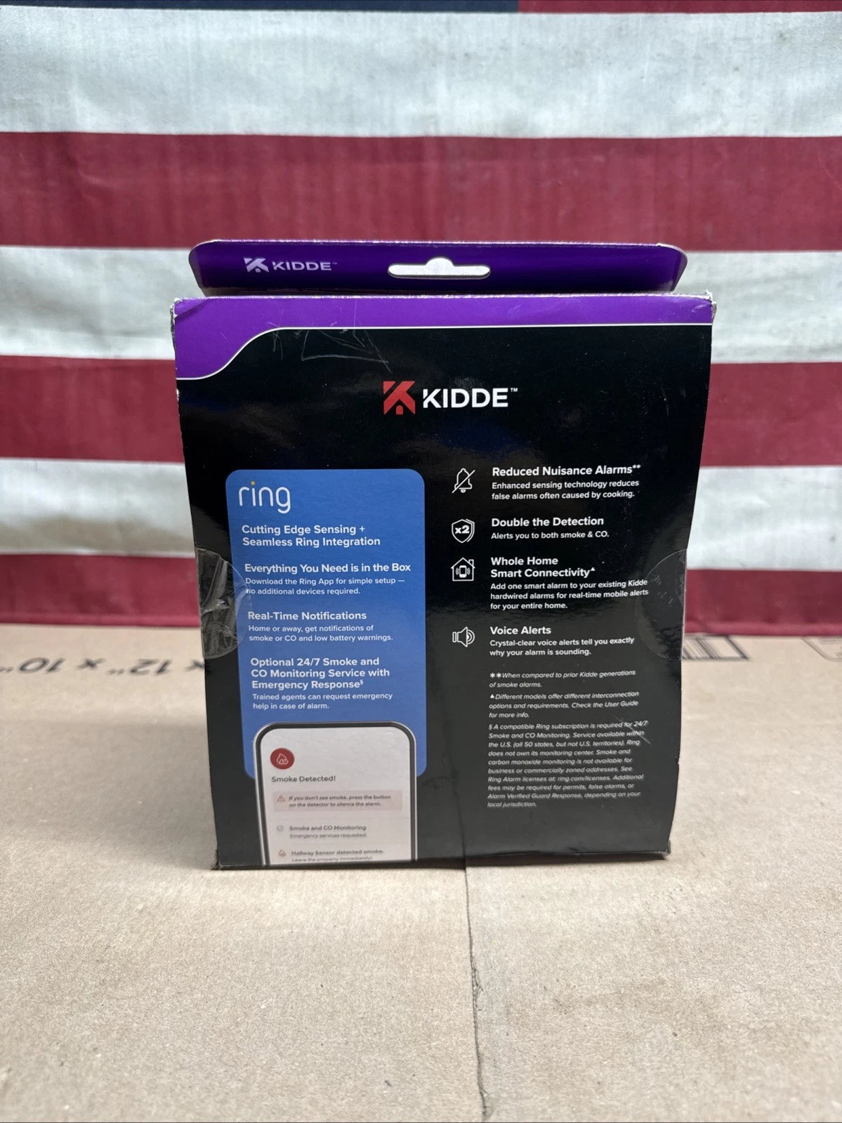 Kidde RGCUAR-RW Smart Smoke And Carbon Monoxide Alarm Wired With Battery Backup