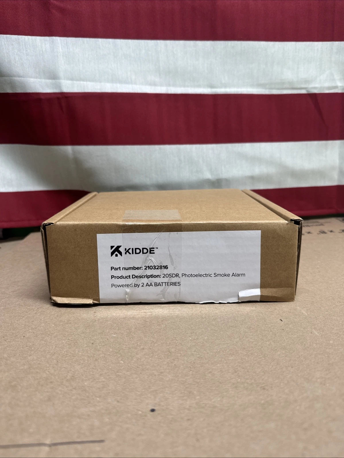 KIDDE 20SDR Photoelectric Smoke Alarm AA Battery Powered LED Warning