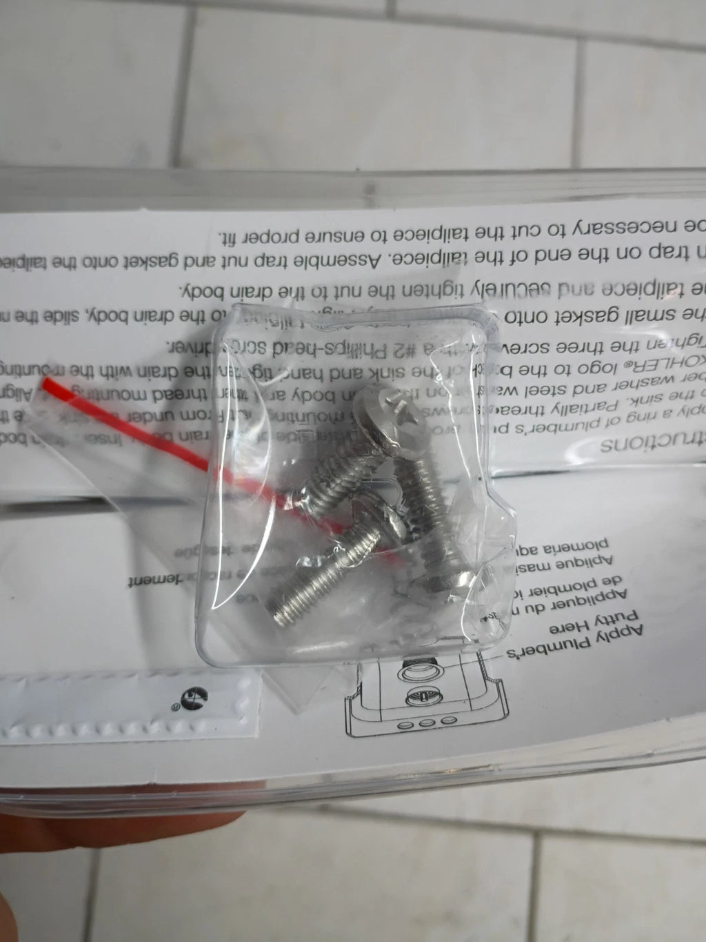 Kohler Duostrainer Sink Strainer Fits 3.5"/4" Polished Chrome R8799-C-CP.. New.