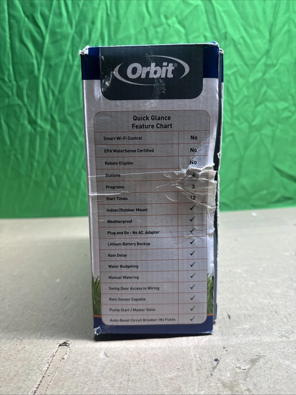 ORBIT 57894 4-STATION EASY-SET LOGIC INDOOR/OUTDOOR IRRIGATION CONTROLLER