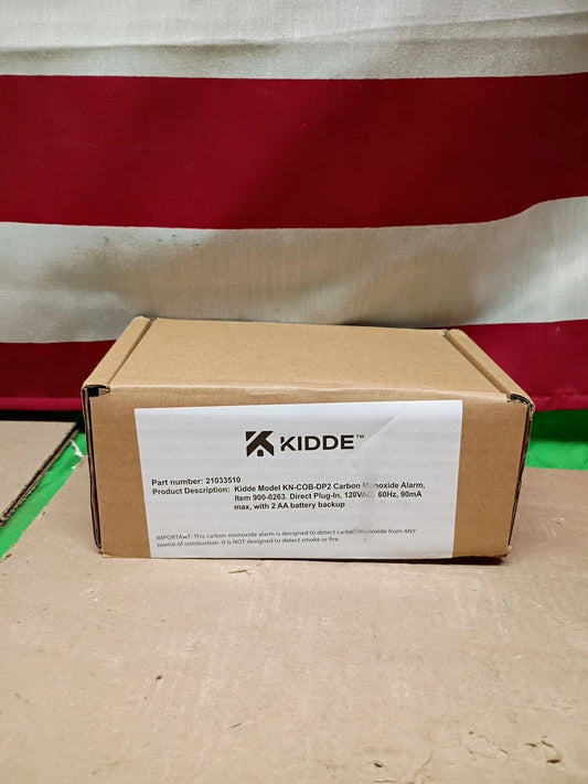 Kidde Carbon Monoxide Detector, Plug in Wall with AA Battery Backup, Test-Hush