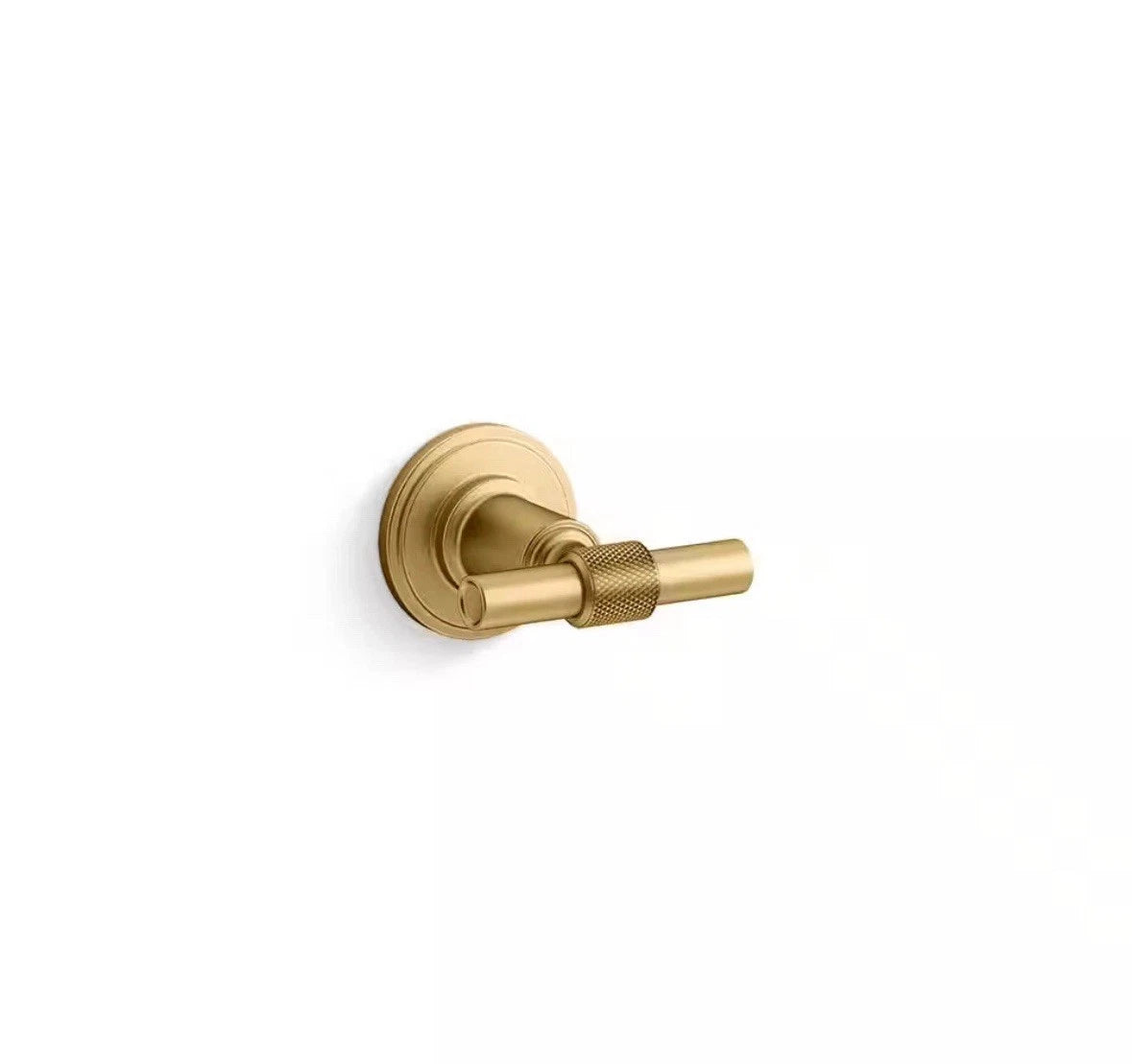 KOHLER Torrington Wall Mount Knob Robe/Towel Hook Vibrant Brushed Moderne Brass