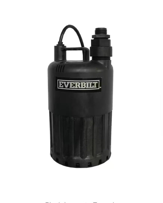 EVERBILT Waterfall & Pond Pump 1/2 HP 53 GPM 26 Ft Max Vertical Lift SUP80-HD..