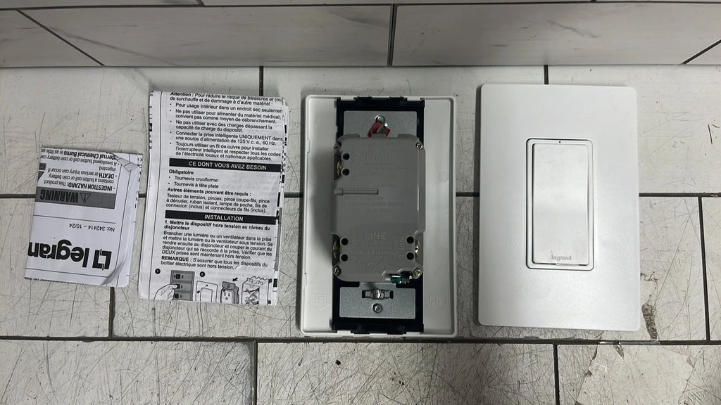 Legrand Radiant WNREZK15WH Smart Outlet Kit Wireless Switch 15A Netatmo