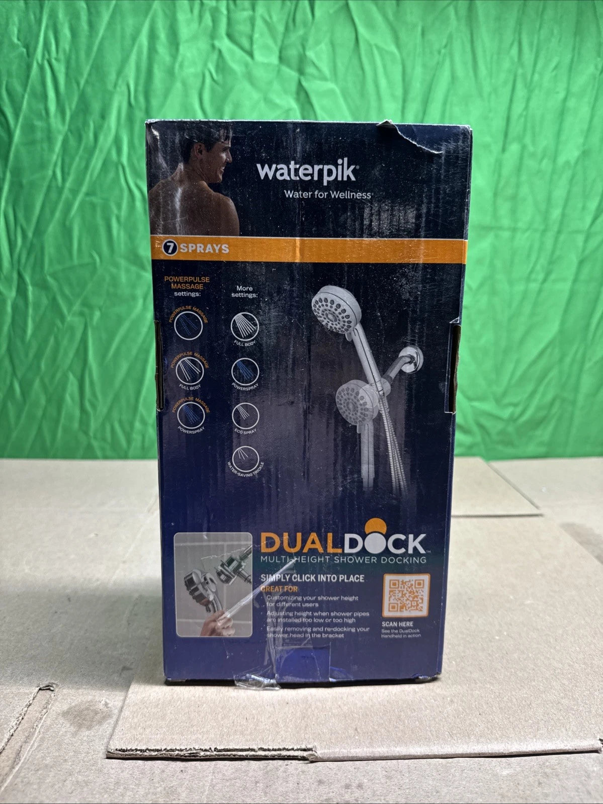 NOB Dualdock Multi-height 7spray wallmount handheld showerhead