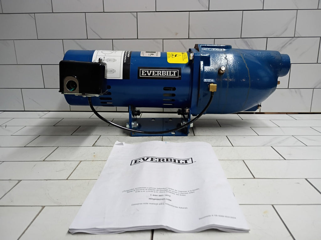 Everbilt HDSWJ7 3/4 HP Cast Iron Shallow Well Jet Pump *For Parts *