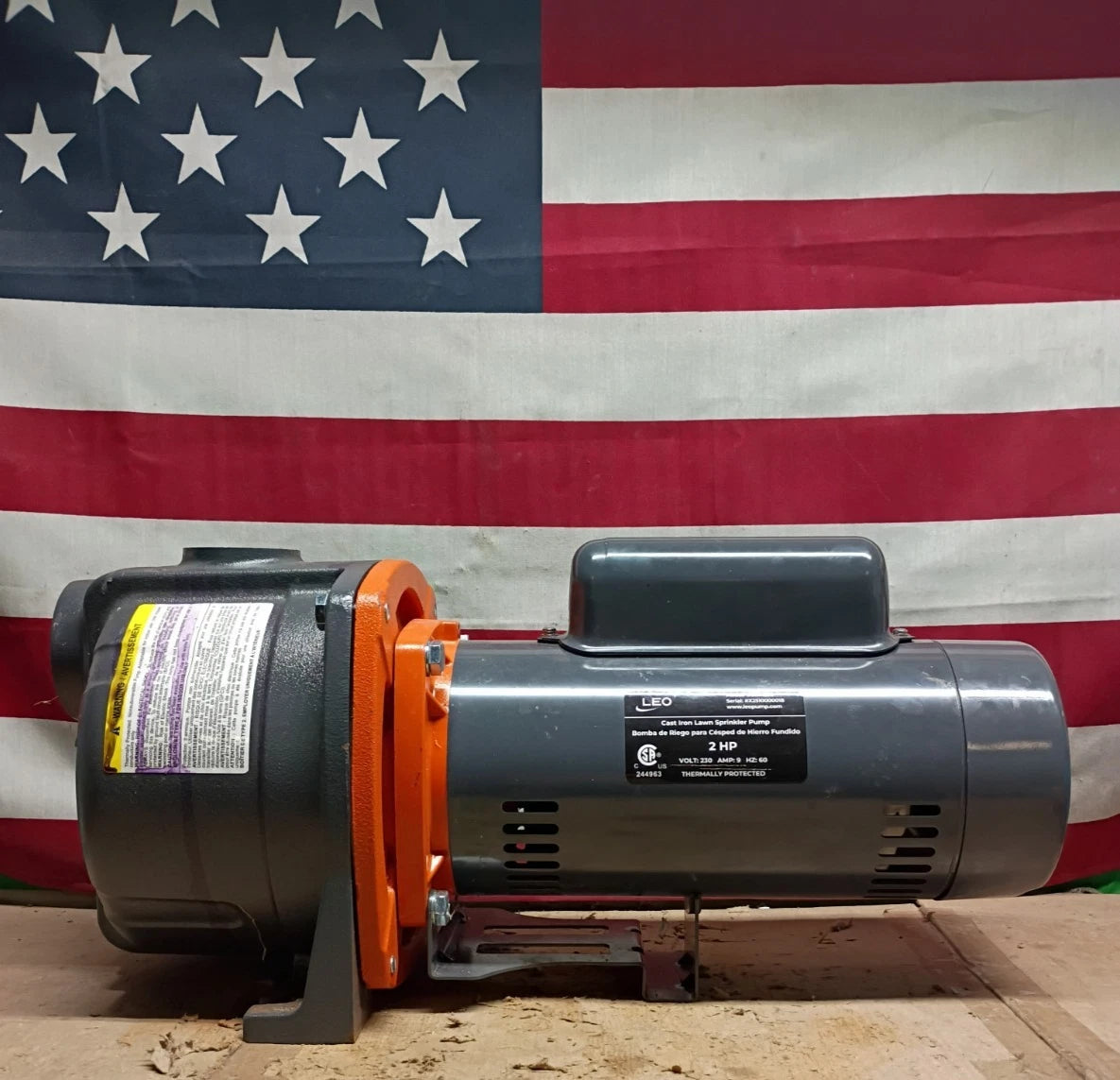 Leo UCSm200 2 hp Lawn Sparkler Pump Model Ucsm150 Open Box.