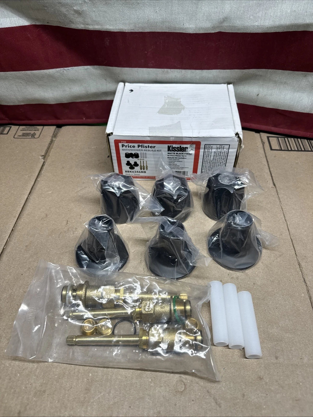 Kissler RBK6346MB Replacement Pfister Bath/Shower Rebuild Kit - Matte Black