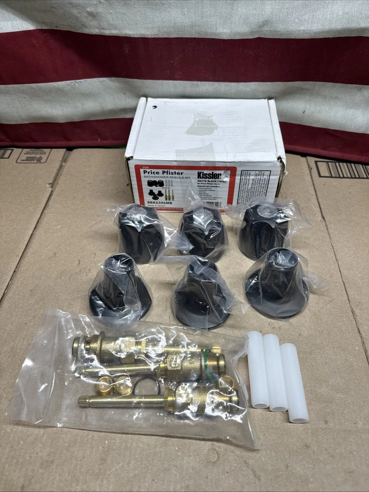 Kissler RBK6346MB Replacement Pfister Bath/Shower Rebuild Kit - Matte Black