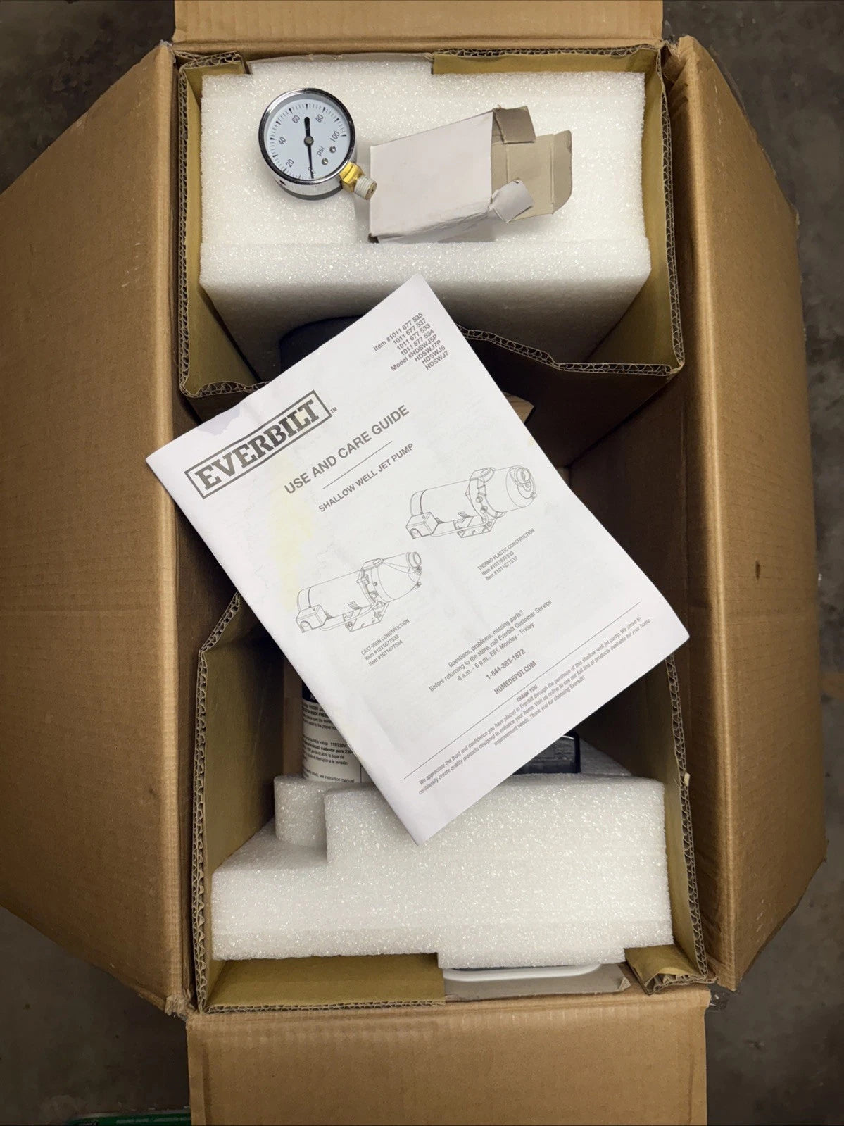 Everbilt 1/2 HP Shallow Well Jet Pump 1011677535 *Read Description*