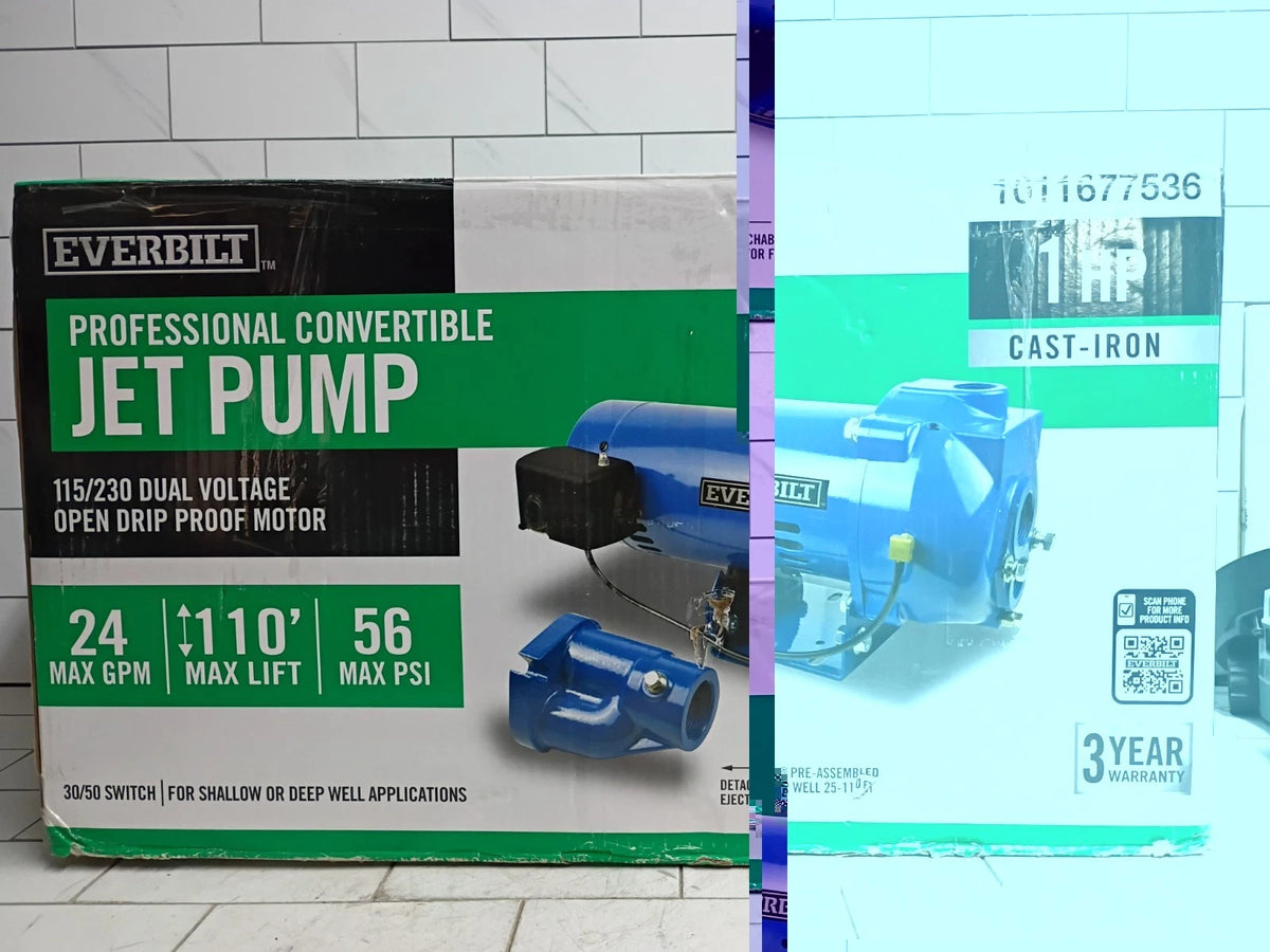 Everbilt HDCWJ10, 1 HP Professional Convertible Jet Pump PARTS ONLY READ