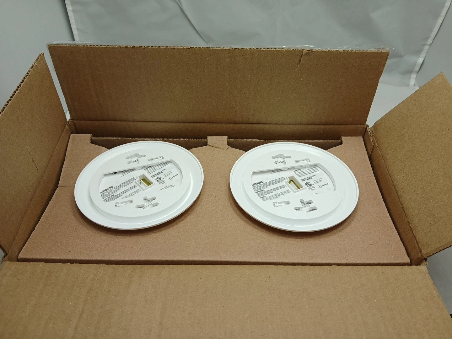 2-pack First Alert SMI100-AC Smoke Detector & Alarm, AC Powered Battery Backup