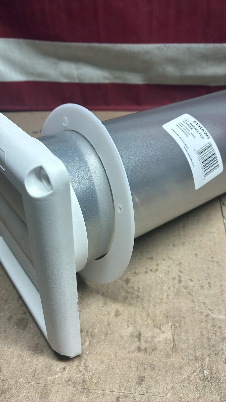 6PK Deflecto Louvered Outdoor Dryer Vent Cover, White, 4" Hood *READ DESCRIPTION