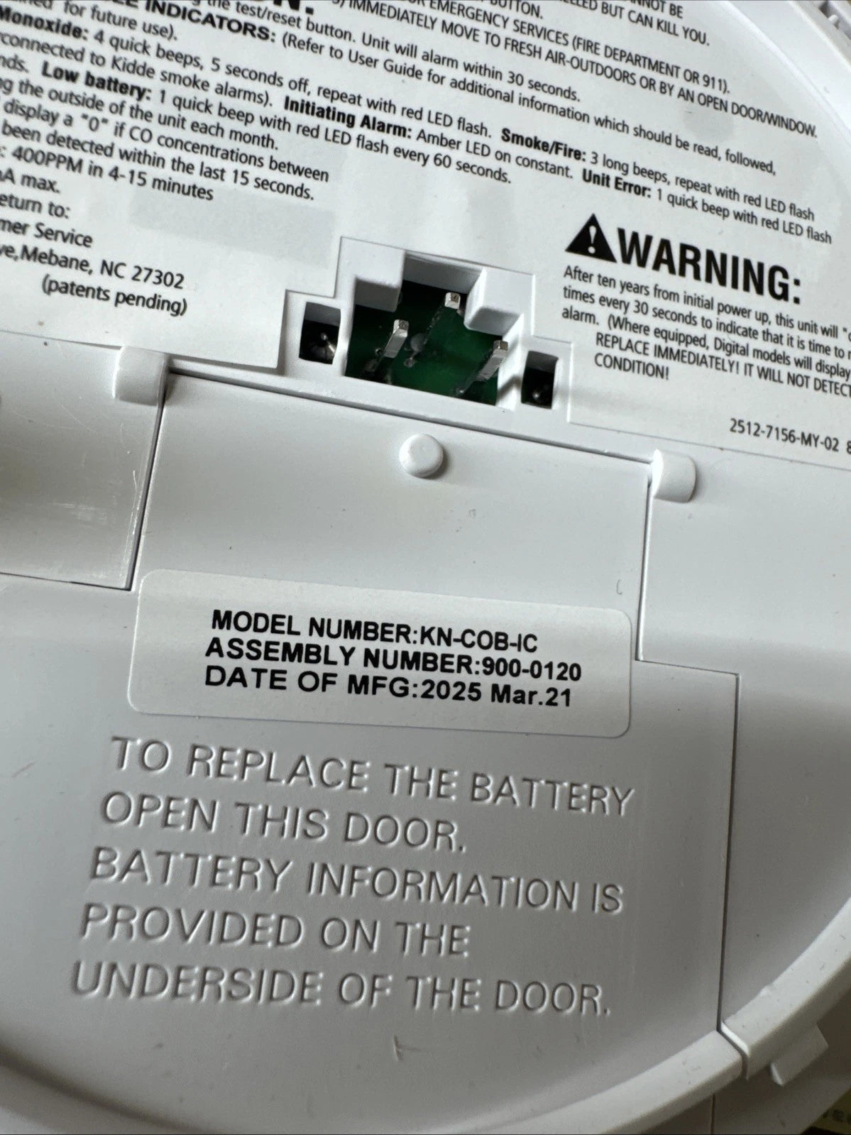2 Pack Kidde Firex Hardwired Carbon Monoxide Detector w/LED, 9V Backup Battery