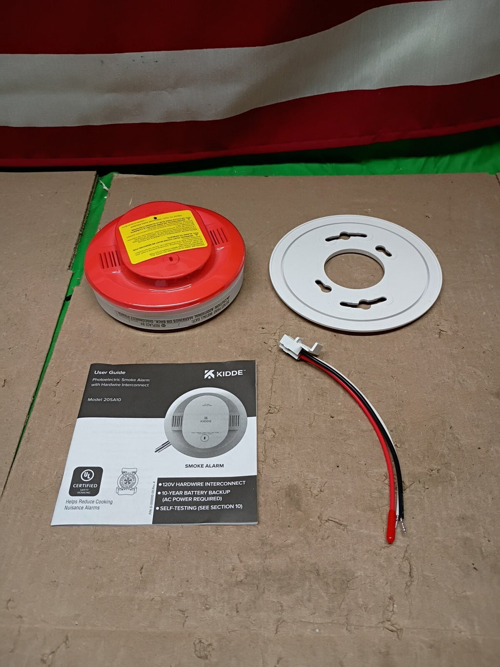 Kidde 20SA10 Hardwired Smoke Detector, 10-Year Battery, Interconnectable