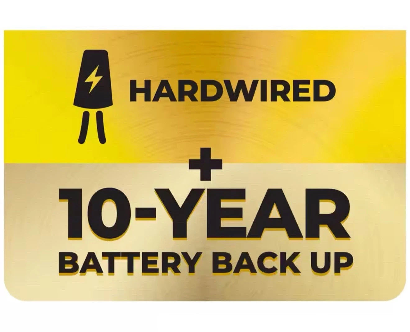 Hardwired and 10-Year Battery Backup Smoke Detector with Ionization Sensor