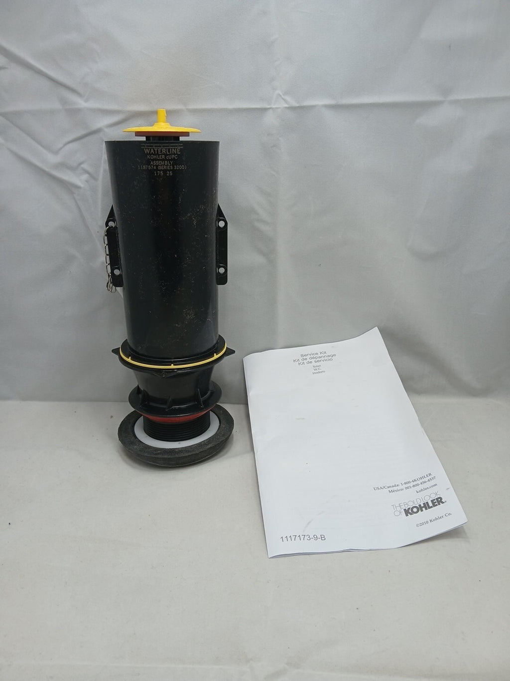 KOHLER Genuine Part 1188998 2" Toilet Canister Flush Valve Replacement Kit