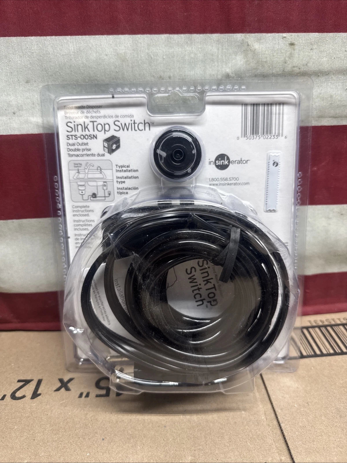 InSinkErator, (STS-00SN) Sink Top Garbage Disposal Push Button Dual Outlet