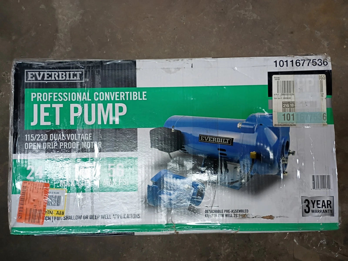 Everbilt HDCWJ10, 1 HP Professional Convertible Jet Pump PARTS ONLY