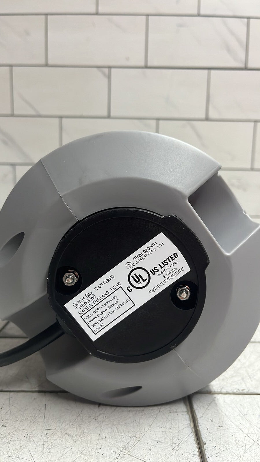 Glacier Bay GB500 Turbo Grind 1/2hp Garbage Disposal Open Box *Read description*
