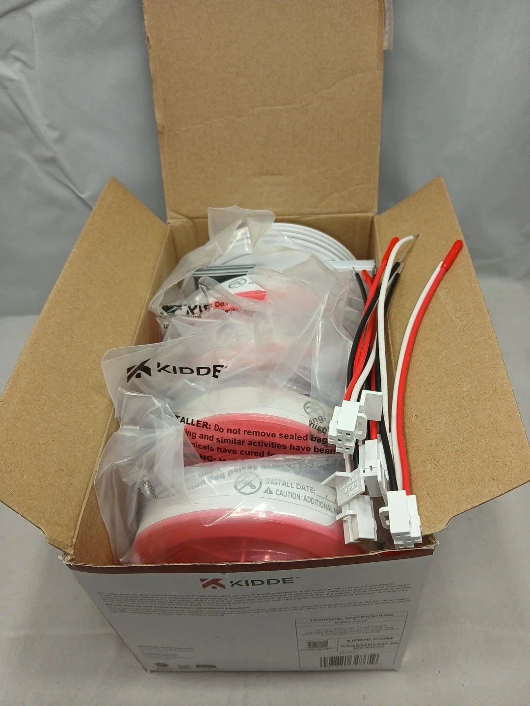 Kidde Smoke Alarm Model 20SA10 Hard Wired Detector 10 Year battery 4 Pack