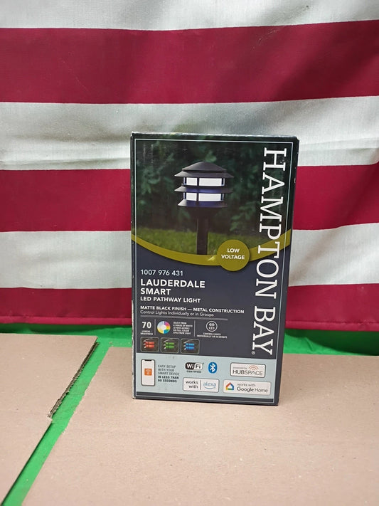 Hampton Bay 3-Tier Outdoor Landscape Path Light Powered by Hubspace