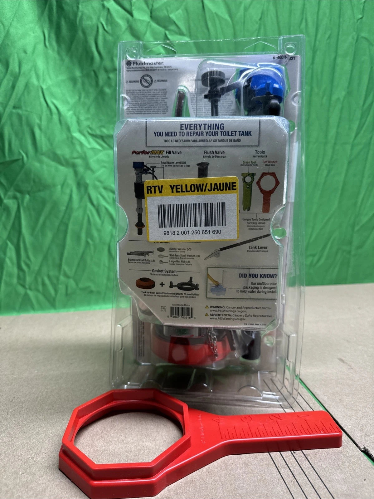 Fluidmaster Universal Complete Toilet Kit #K-400H-021..