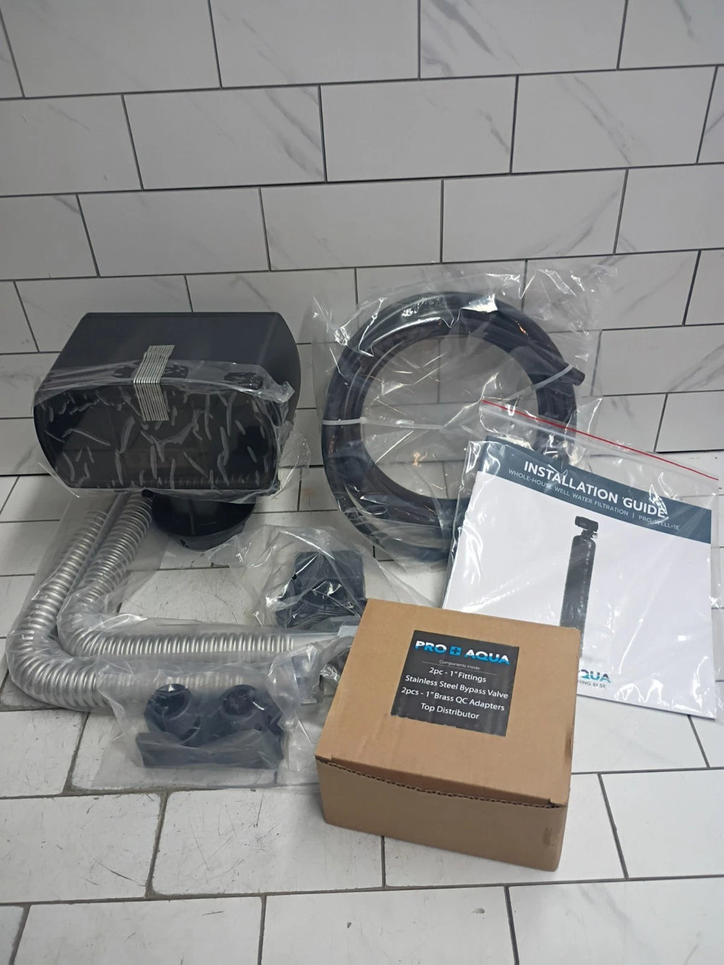 PRO+AQUA PRO-WELL-KIT Whole House Well Water Filtration DIGITAL VALVE New OB