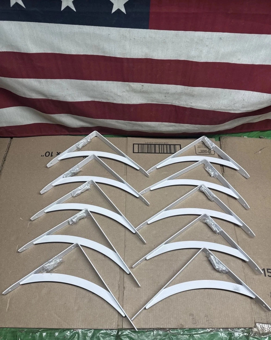 10-PACK Everbilt 10" White Cove Arch Decorative Shelf Brackets NEW