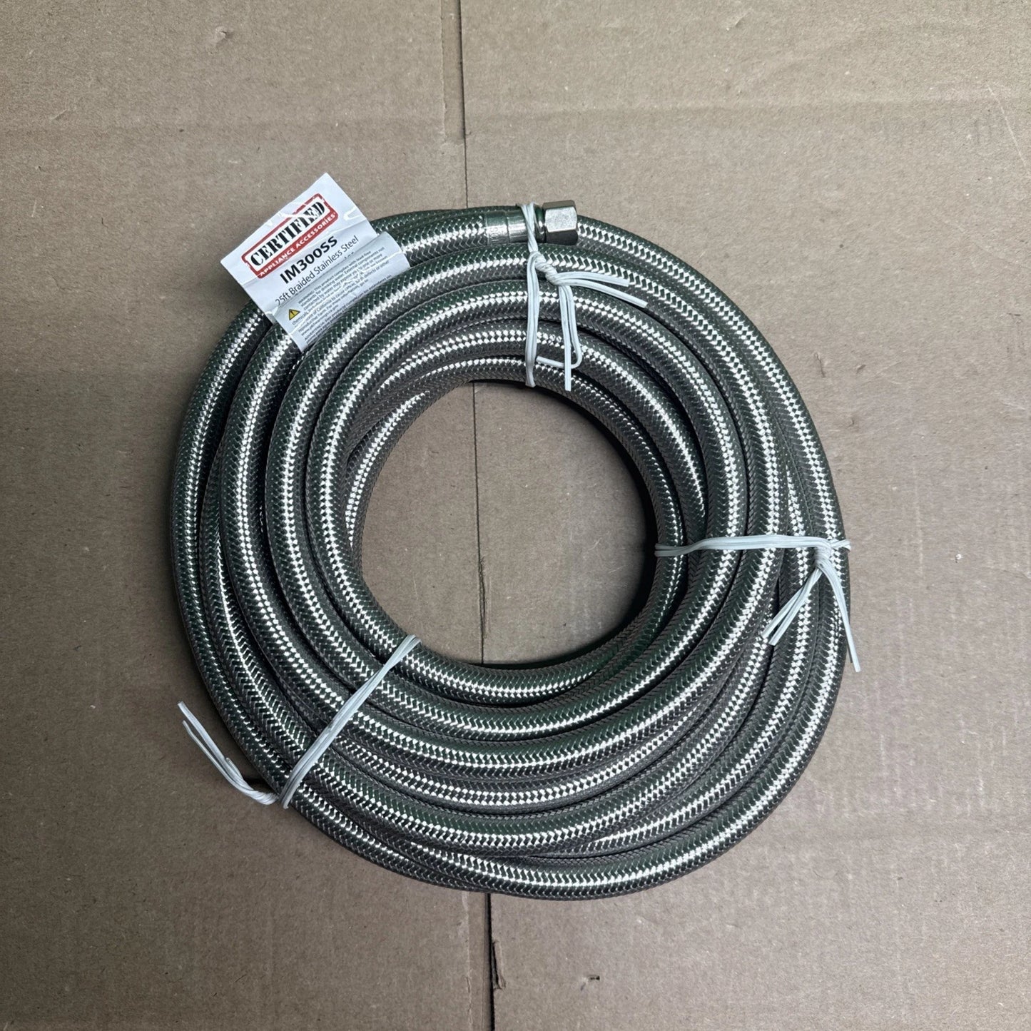 Ice Maker Water Line 25 Feet PVC Core with Premium Braided Stainless Steel
