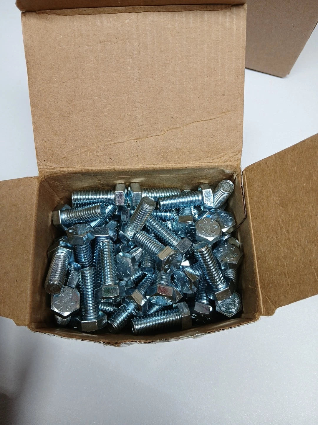 3/8"-16 x 1" Zinc Plated Grade 2 / A307 Steel Coarse Thread Hex Bolts