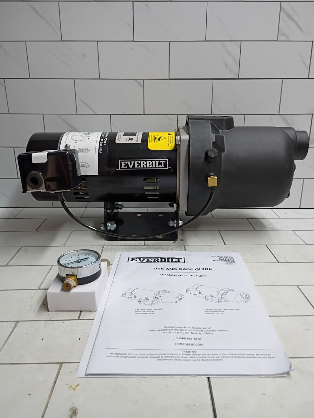 Everbilt HDSWJ5P 1/2 HP Plastic Shallow Well Jet Pump  Parts