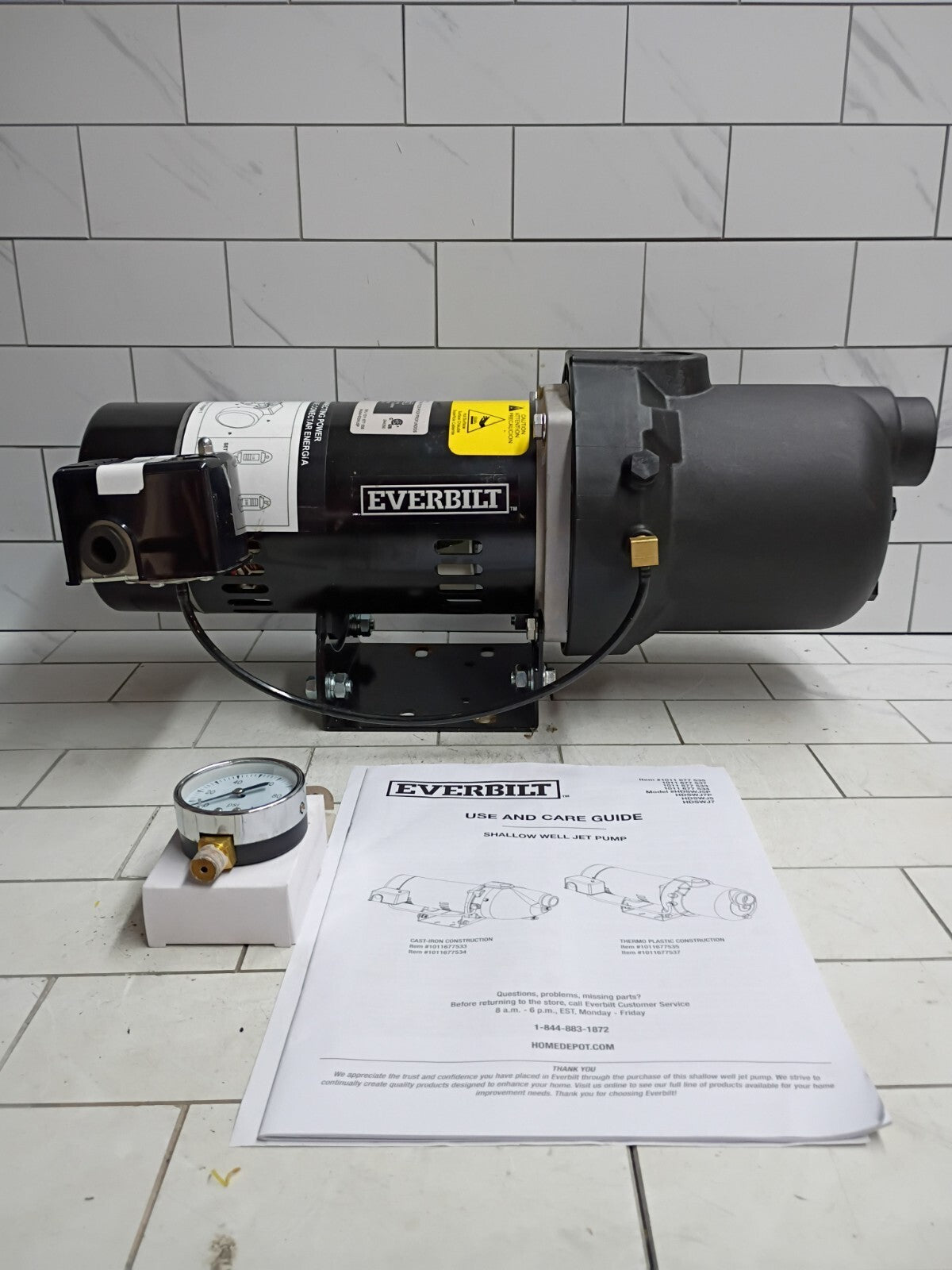 Everbilt HDSWJ5P 1/2 HP Plastic Shallow Well Jet Pump  Parts