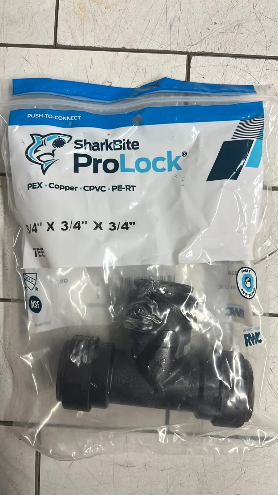 6PK SharkBite PL0822A ProLock 3/4 in. Push-to-Connect Plastic Coupling Fitting
